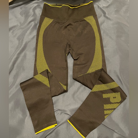 NWOT Victorias Secret Pink Active Ribbed Full Length Workout Leggings - Picture 5 of 13